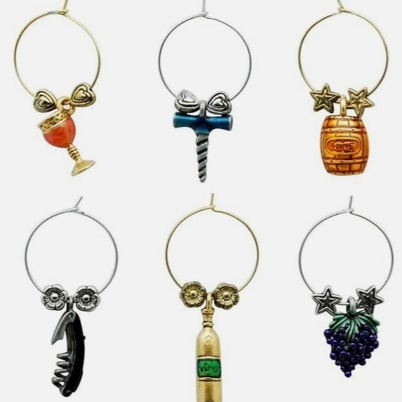 That Wine Is Mine Wine Glass Charms 6 Pieces Set - The original - Picture 2 of 7
